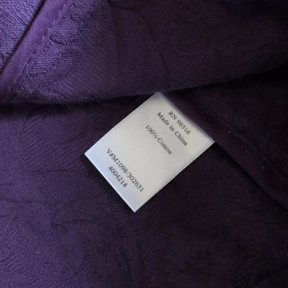 Coldwater Creek Jacket Womens 14P Purple Textured Jacquard Zip Front Petite - Picture 7 of 8